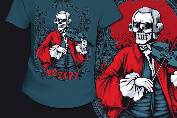 探索经典与现代的碰撞：莫扎特主题服装印花设计