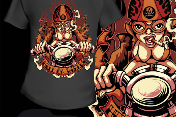 独特个性的猴子鼓手服装印花设计，展现街头潮流风格