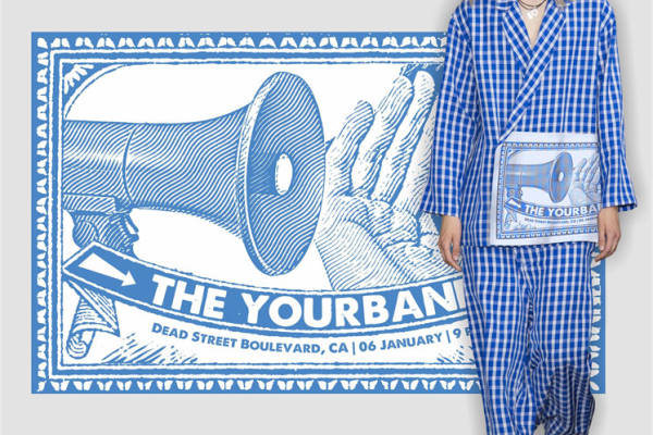 复古蓝白格子裁片印花服装：打造经典时尚风格