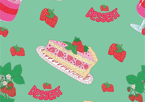 甜美草莓主题服装印花，打造夏日清新风格