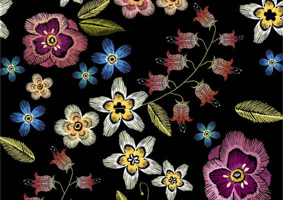 优雅花卉图案服装印花面料 展现自然之美