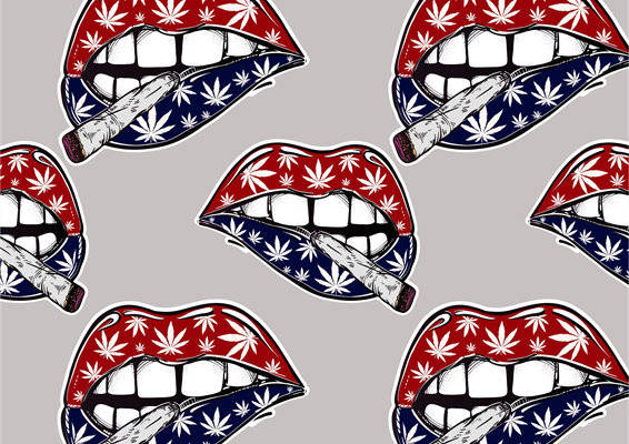 时尚前卫的英国国旗风格服装印花面料设计