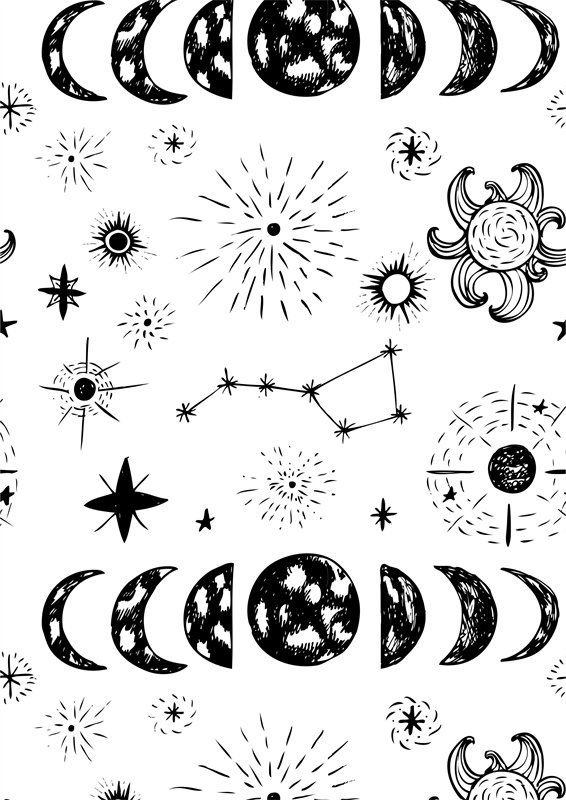 神秘夜空主题面料印花，打造梦幻服装印花设计
