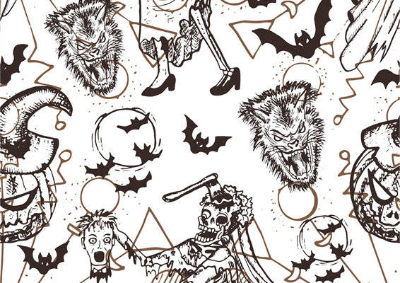 万圣节主题服装印花：神秘与恐怖的完美结合