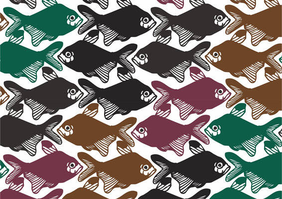 多彩海洋风格服装印花面料设计，展现自然活力