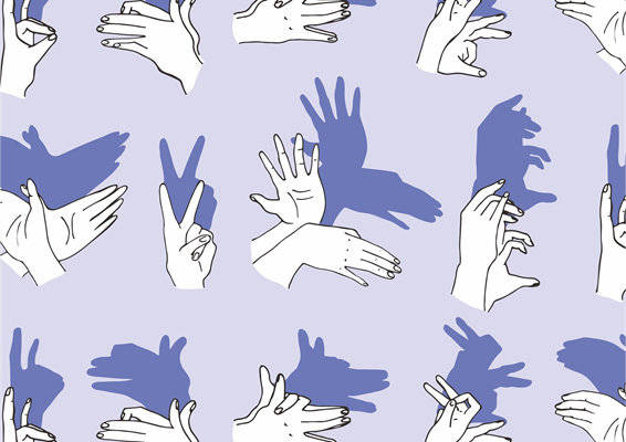 创意手部动作图案服装印花：时尚与个性的完美结合