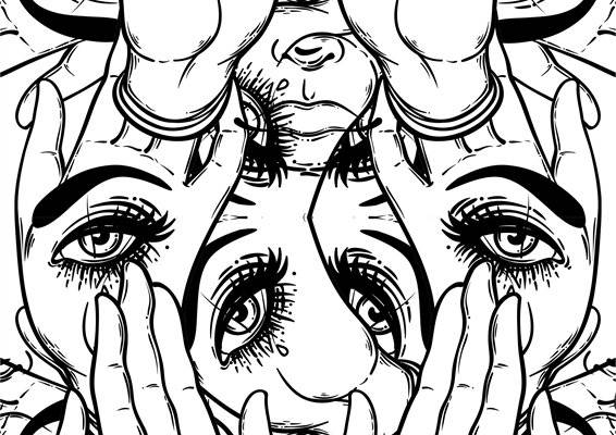 独特抽象艺术风格面料印花，引领时尚潮流的服装印花设计