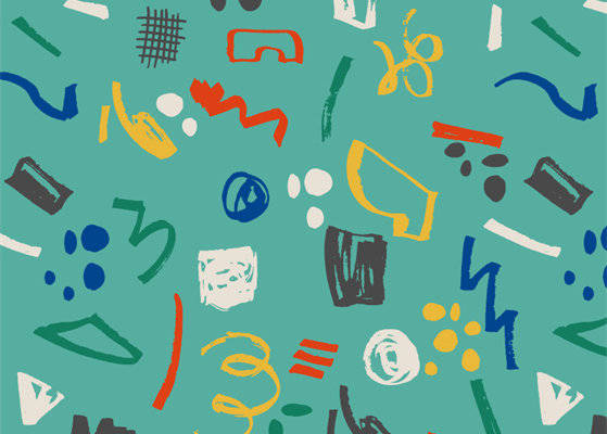 创意抽象艺术面料印花,引领时尚潮流的服装印花设计