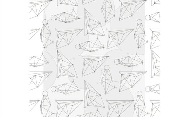 抽象几何图案服装印花面料设计，展现现代艺术风格