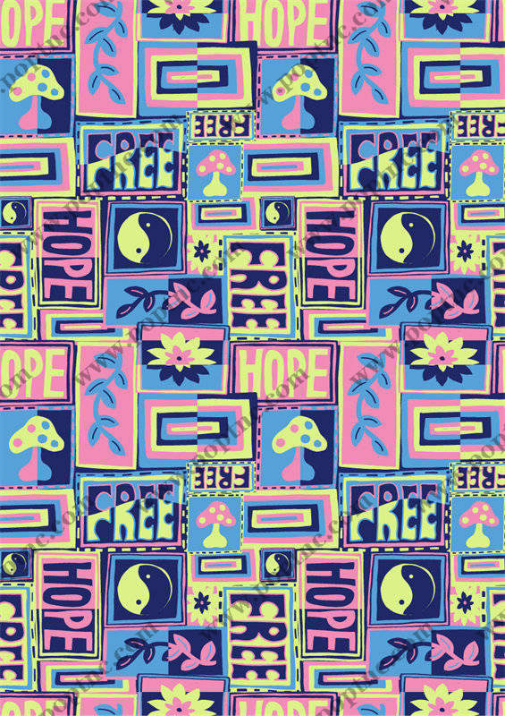 复古风格希望主题面料印花,为服装增添活力