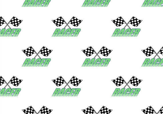 动感赛车风格面料印花，打造独特赛车服装印花设计