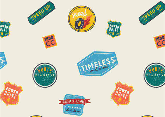 复古赛车风格服装印花：经典与速度的完美结合