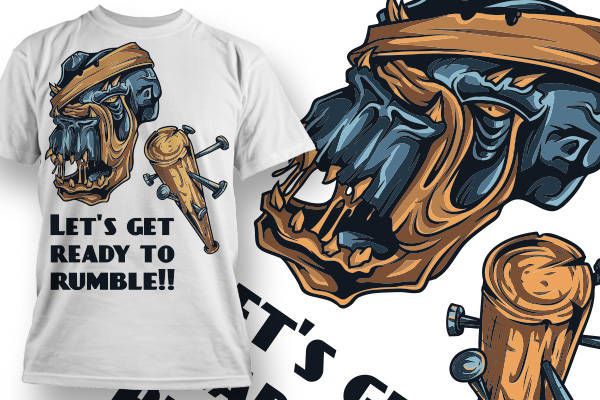 霸气狮头裁片印花服装，激发你的战斗精神