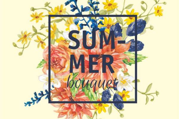 夏日花束裁片印花服装:清新自然风格设计