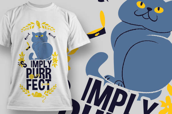 时尚猫咪裁片印花服装,展现个性魅力