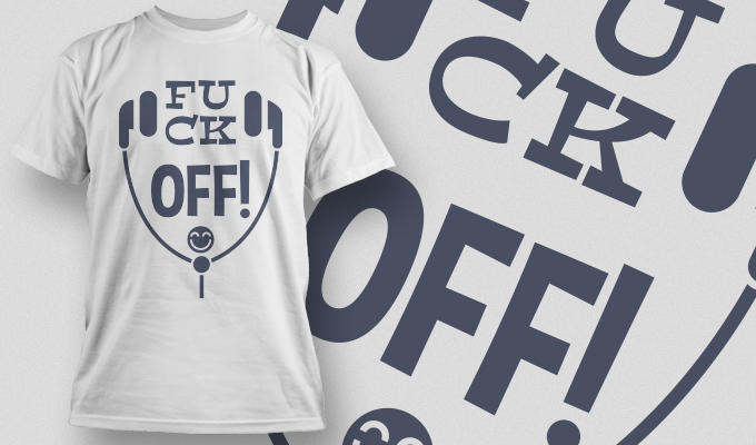 创意裁片印花服装：FUCK OFF! 时尚个性T恤设计
