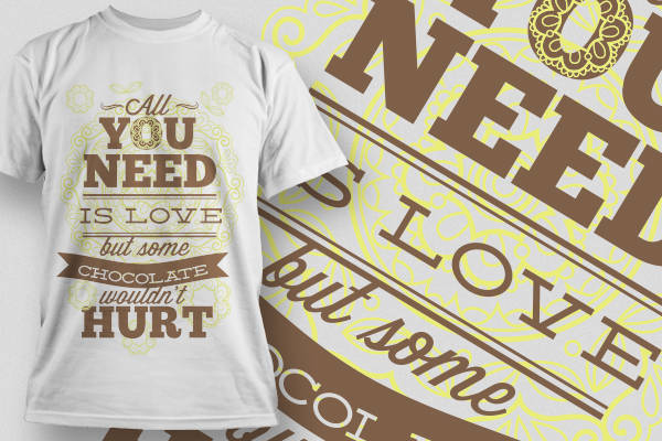 时尚裁片印花服装:爱与巧克力的甜蜜宣言