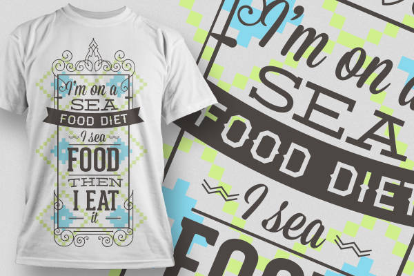 海洋风情裁片印花服装:享受海边美食的时尚之选