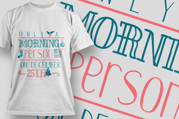 创意裁片印花服装:仅在12月25日的早晨人