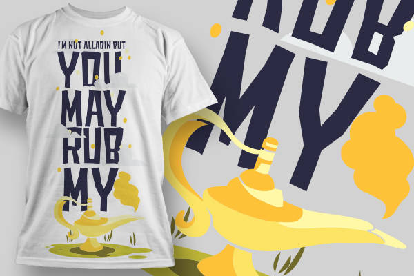 创意裁片印花服装:'你可触摸我的神灯'趣味设计