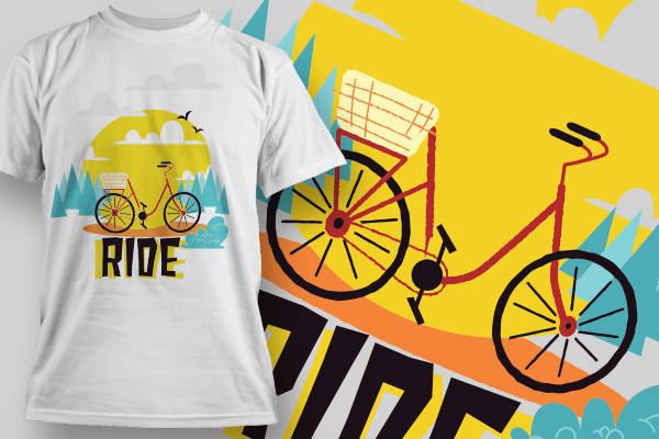 探索自然之美:户外骑行主题裁片印花服装印花设计