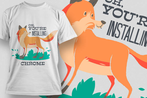 趣味狐狸裁片印花服装,打造独特个性风格