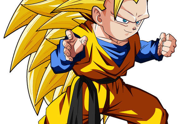 经典动漫角色裁片印花服装：活力四射的超级赛亚人风格