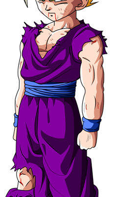 经典动漫角色裁片印花服装：紫色战斗服设计