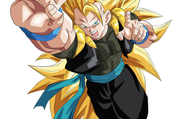 动漫风格超级赛亚人裁片印花服装印花设计