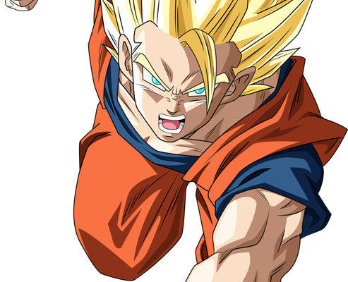 动漫风格裁片印花服装：超级赛亚人孙悟空的时尚演绎