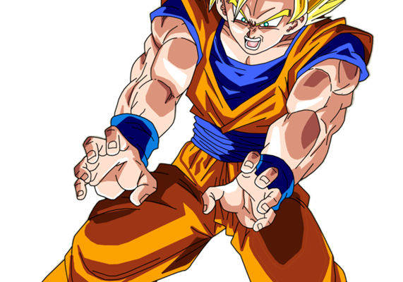 经典动漫裁片印花服装:孙悟空超级赛亚人造型