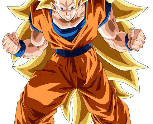 经典动漫角色裁片印花服装:孙悟空超级赛亚人风格