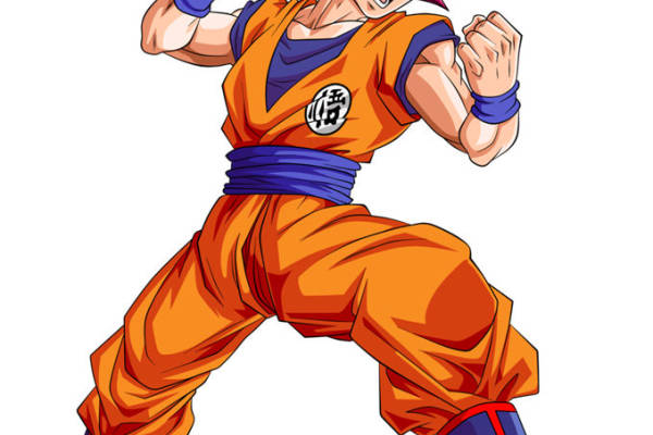 经典动漫角色裁片印花服装:活力橙与深邃蓝的碰撞