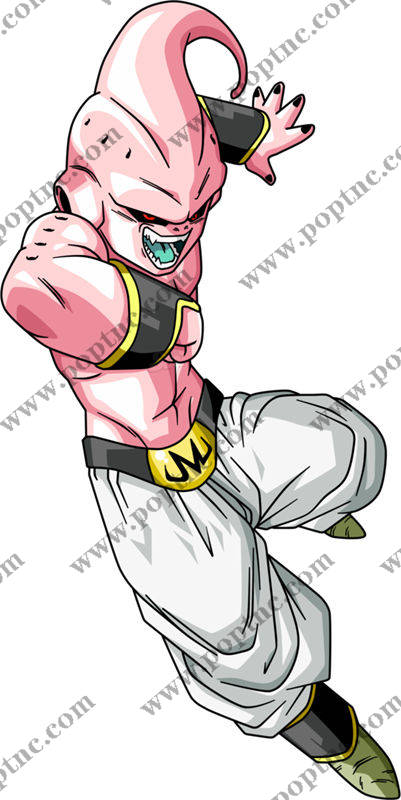 动漫风格粉色魔人裁片印花服装印花设计