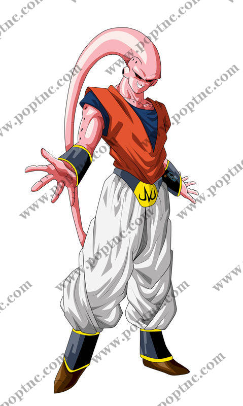 龙珠超经典角色魔人布欧裁片印花服装设计