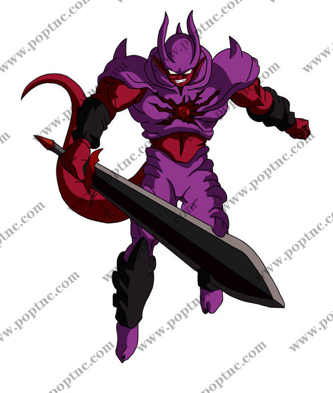 动漫风格紫色恶魔裁片印花服装:打造个性化时尚