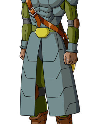 探索独特风格的裁片印花服装:紫色头发战士主题印花