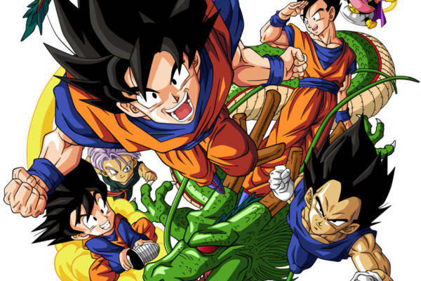 龙珠超孙悟空裁片印花服装印花设计