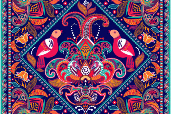 民族风情图案面料印花，服装印花设计灵感