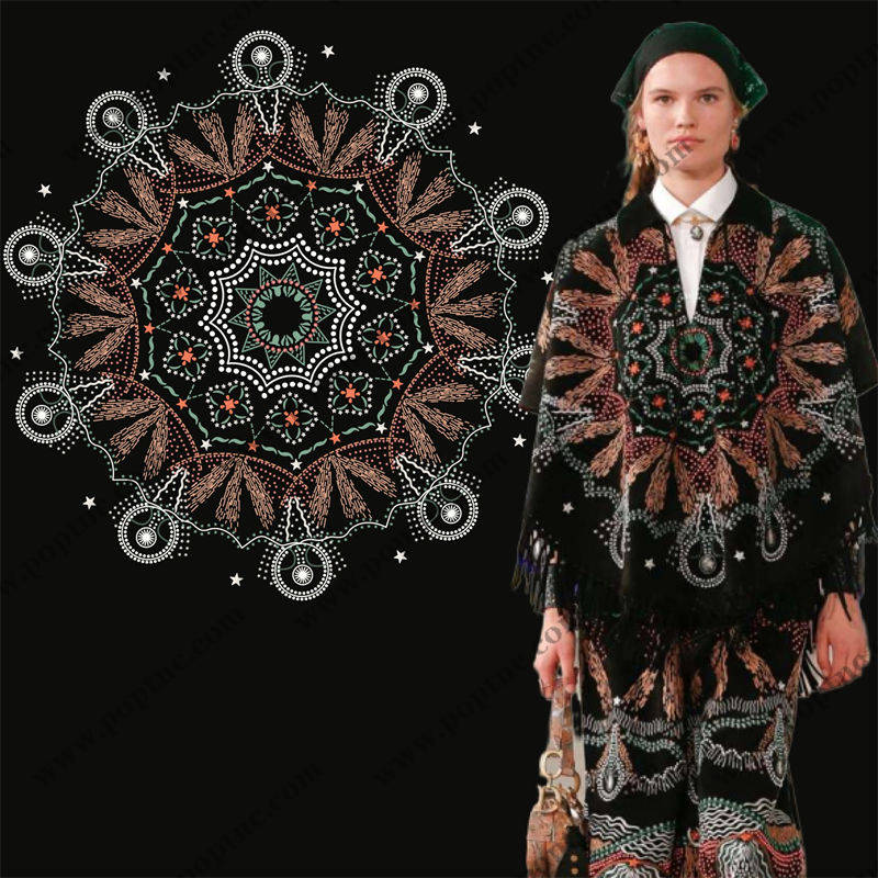 探索神秘宇宙的服装印花设计:星系与花卉的完美融合