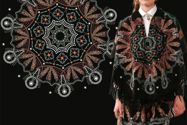 探索神秘宇宙的服装印花设计:星系与花卉的完美融合