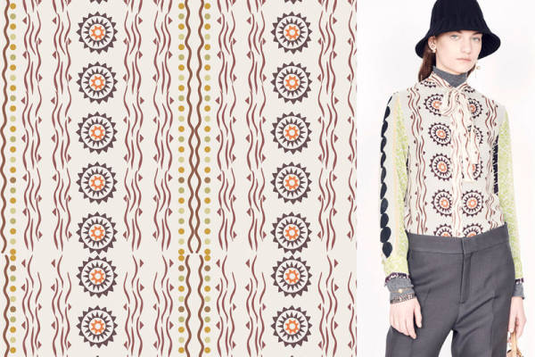 复古花卉图案服装印花面料:时尚与经典的完美结合