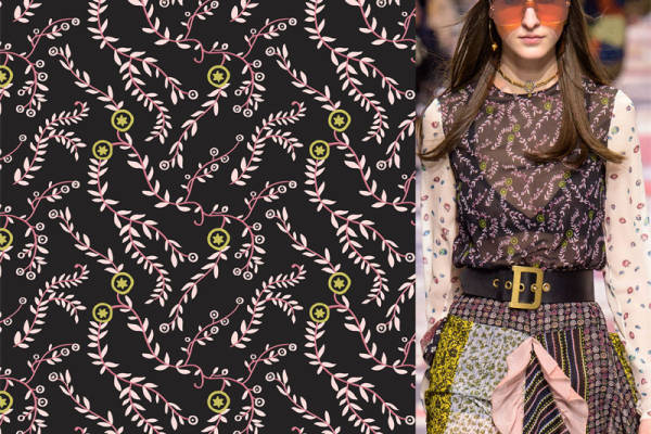 探索自然之美:时尚服装印花中的植物图案设计