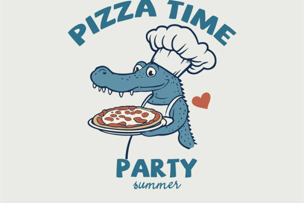 夏日派对必备：趣味鳄鱼裁片印花服装