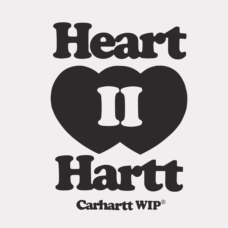 经典Carhartt服装印花裁片：心形图案与罗马数字II的完美融合
