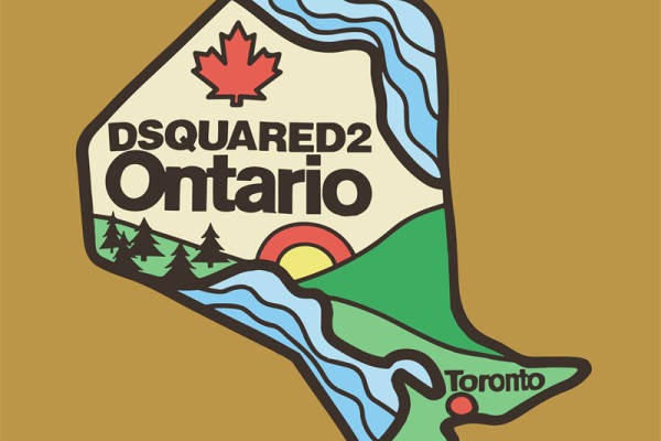 探索安大略省的自然之美：DSQUARED2裁片印花服装印花设计