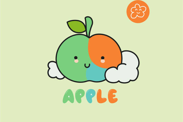 可爱卡通苹果裁片印花服装，增添活力与趣味