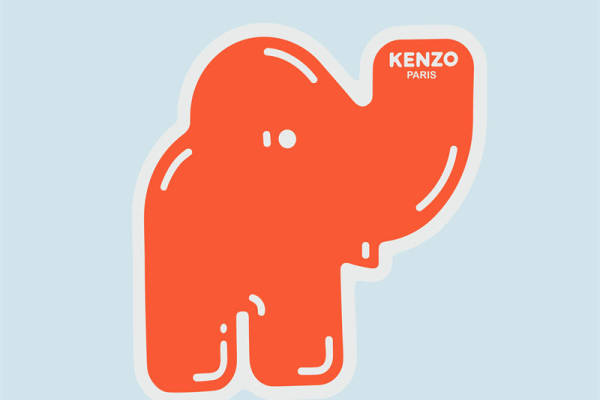 时尚品牌KENZO巴黎风格裁片印花服装印花设计