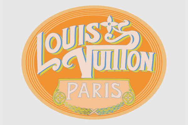 经典橙色圆形裁片印花服装，展现巴黎时尚风情