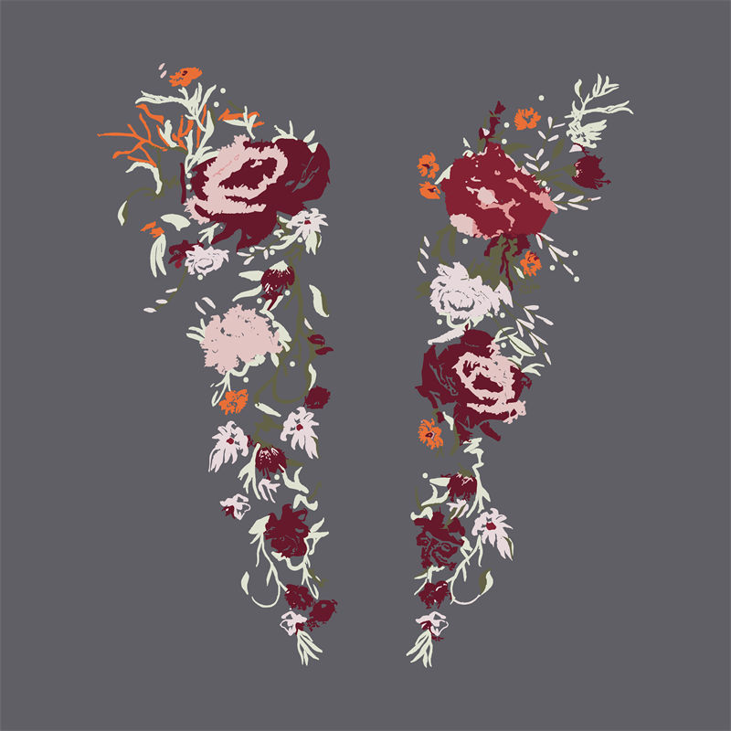 优雅花卉裁片印花服装，展现自然之美的时尚选择